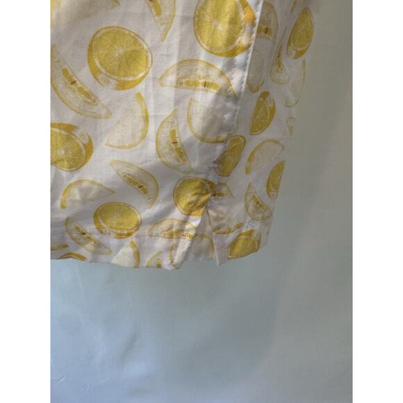 Jos A Bank Men’s XL Camp Shirt Lemon Print Button Down Short Sleeve Cotton NEW - Picture 5 of 7